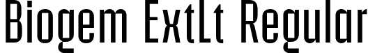 Biogem ExtLt Regular font - Biogem-ExtraLight.otf