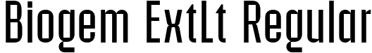 Biogem ExtLt Regular font - Biogem-ExtraLight.ttf