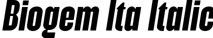 Biogem Ita Italic font - Biogem-BoldItalic.otf