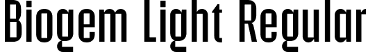 Biogem Light Regular font - Biogem-Light.otf