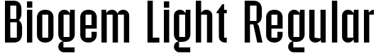 Biogem Light Regular font - Biogem-Light.ttf