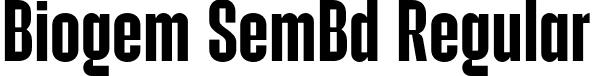 Biogem SemBd Regular font - Biogem-SemiBold.otf