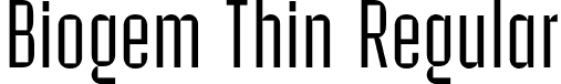 Biogem Thin Regular font - Biogem-Thin.otf