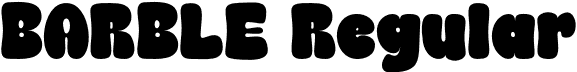 BARBLE Regular font - BARBLE.otf