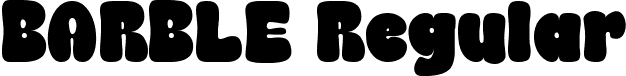 BARBLE Regular font - BARBLE.ttf