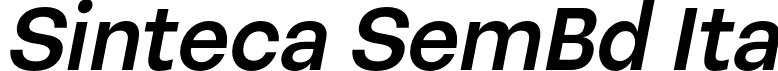 Sinteca SemBd Ita font - Sinteca-SemiBoldItalic.otf