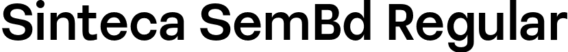 Sinteca SemBd Regular font - Sinteca-SemiBold.otf