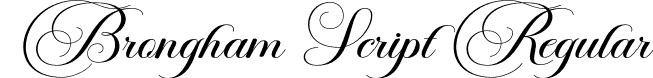 Brongham Script Regular font - brongham.otf