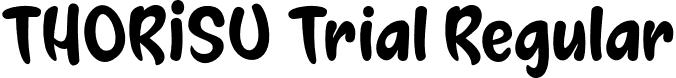 THORISU Trial Regular font - THORISU Trial.otf