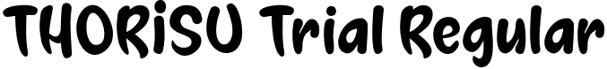 THORISU Trial Regular font - THORISU Trial.ttf