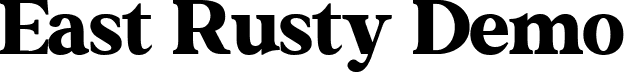 East Rusty Demo font - East-Rusty-Demo.ttf