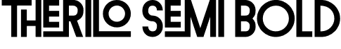 Therilo Semi Bold font - therilosemiboldsemibold-bljxl.otf