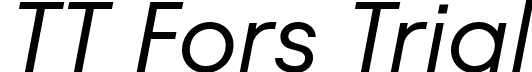 TT Fors Trial font - TT-Fors-Trial-Italic.ttf