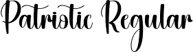 Patriotic Regular font - Patriotic.otf