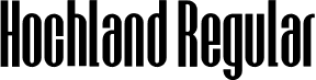 Hochland Regular font - Hochland.otf