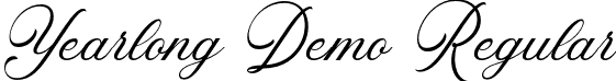 Yearlong Demo Regular font - yearlongdemo-nargv.otf