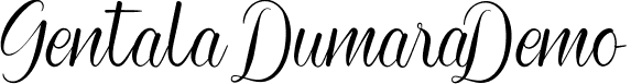 Gentala Dumara Demo font - GentalaDumaraDemoRegular.ttf