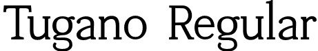 Tugano Regular font - Tugano Regular.otf