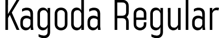 Kagoda Regular font - Kagoda.otf