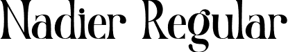 Nadier Regular font - Nadier Regular.otf