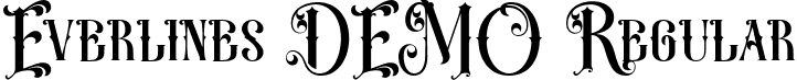 Everlines DEMO Regular font - Everlines Font DEMO.ttf