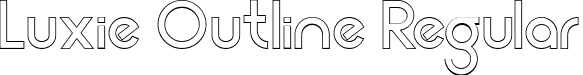 Luxie Outline Regular font - Luxie Outline.ttf