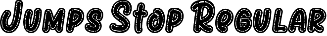 Jumps Stop Regular font - Jumps Stop Font.otf