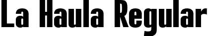 La Haula Regular font - La Haula Demo.otf