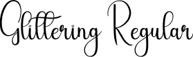 Glittering Regular font - Glittering.otf