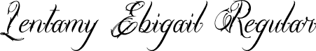 Lentamy Ebigail Regular font - Lentamy-Ebigail-Demo.otf