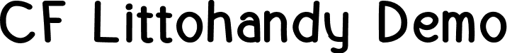 CF Littohandy Demo font - CFLittohandyDemo-Regular.otf