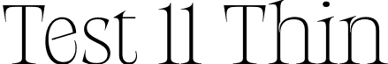 Test 11 Thin font - Migatsu-Thin.otf