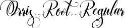 Orris Root Regular font - Orris Root.ttf