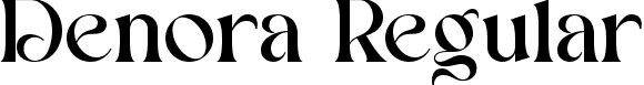 Denora Regular font - Denora.otf