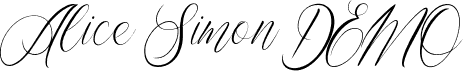 Alice Simon DEMO font - Alice Simon DEMO.otf