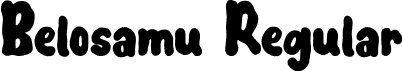 Belosamu Regular font - Belosamu.otf