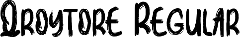 Qroytore Regular font - Qroytore.ttf