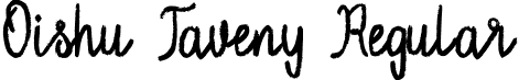 Oishu Taveny Regular font - Oishu Taveny.otf