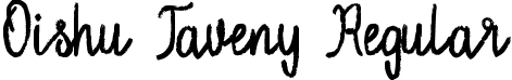 Oishu Taveny Regular font - Oishu Taveny.ttf