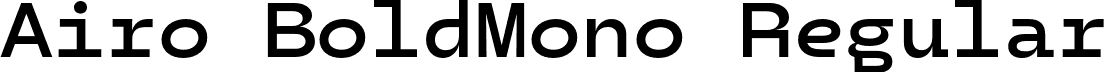 Airo BoldMono Regular font - AiroTrial-BoldMono.otf