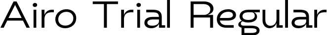 Airo Trial Regular font - AiroTrial-Regular.otf