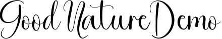 Good Nature Demo font - GoodNatureDemoRegular.ttf