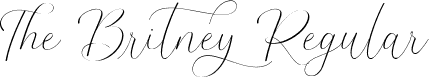 The Britney Regular font - The Britney DEMO.ttf