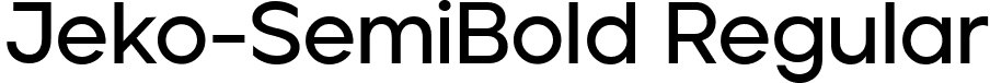 Jeko-SemiBold Regular font - Jeko Semi Bold.ttf