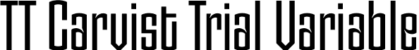 TT Carvist Trial Variable font - TT-Carvist-Trial-Variable.ttf