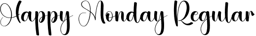 Happy Monday Regular font - Happy-Monday.otf