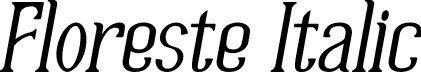 Floreste Italic font - FloresteItalic-1G492.otf