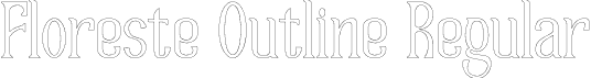 Floreste Outline Regular font - FloresteOutline-Rp2AA.otf