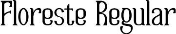 Floreste Regular font - Floreste-nRGng.otf