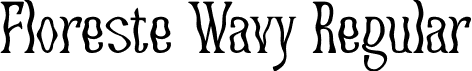 Floreste Wavy Regular font - FloresteWavy-BWPqd.otf